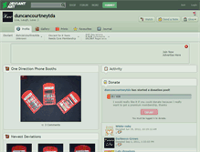 Tablet Screenshot of duncancourtneytda.deviantart.com