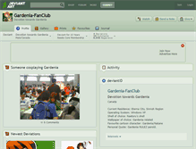 Tablet Screenshot of gardenia-fanclub.deviantart.com