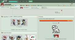 Desktop Screenshot of leafyadopts.deviantart.com