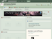 Tablet Screenshot of anti-sonamy-fanbrats.deviantart.com
