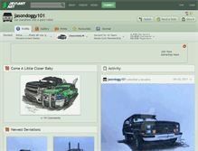 Tablet Screenshot of jasondoggy101.deviantart.com