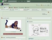 Tablet Screenshot of blackberri.deviantart.com