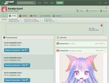 Tablet Screenshot of konata-izumi.deviantart.com