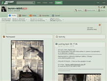Tablet Screenshot of lauren-rabbit.deviantart.com