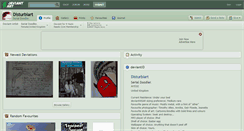 Desktop Screenshot of disturbiart.deviantart.com