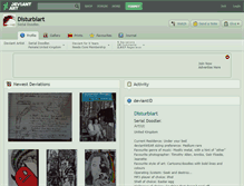 Tablet Screenshot of disturbiart.deviantart.com