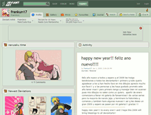 Tablet Screenshot of frankun17.deviantart.com