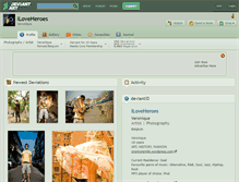 Tablet Screenshot of iloveheroes.deviantart.com