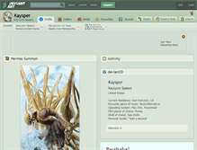 Tablet Screenshot of kaysper.deviantart.com