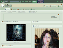 Tablet Screenshot of missdahmer.deviantart.com