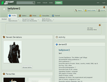 Tablet Screenshot of bellylover2.deviantart.com