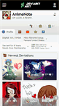 Mobile Screenshot of animenote.deviantart.com