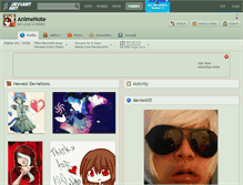 Tablet Screenshot of animenote.deviantart.com