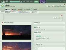 Tablet Screenshot of mirekc.deviantart.com