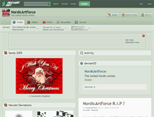 Tablet Screenshot of nordicartforce.deviantart.com