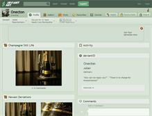 Tablet Screenshot of onecton.deviantart.com