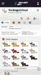 Mobile Screenshot of foxdragoncloud.deviantart.com
