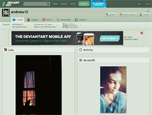 Tablet Screenshot of andreea10.deviantart.com