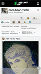 Mobile Screenshot of coco-bean-violin.deviantart.com