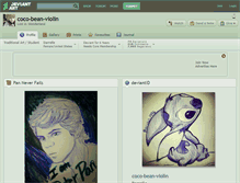Tablet Screenshot of coco-bean-violin.deviantart.com