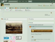 Tablet Screenshot of framelife.deviantart.com