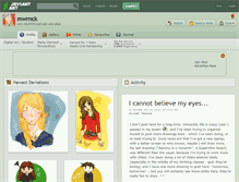 Tablet Screenshot of mwrnck.deviantart.com