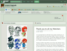 Tablet Screenshot of instant-rhapsody.deviantart.com