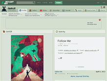 Tablet Screenshot of daskull.deviantart.com