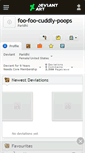 Mobile Screenshot of foo-foo-cuddly-poops.deviantart.com