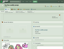 Tablet Screenshot of foo-foo-cuddly-poops.deviantart.com