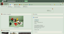 Desktop Screenshot of cutiepaws.deviantart.com