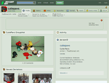 Tablet Screenshot of cutiepaws.deviantart.com