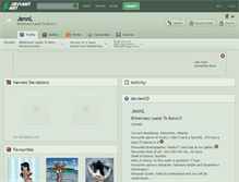 Tablet Screenshot of jennl.deviantart.com