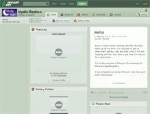 Tablet Screenshot of mystic-realm.deviantart.com