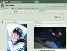 Tablet Screenshot of carlos-sakata.deviantart.com