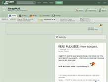 Tablet Screenshot of mangomutt.deviantart.com