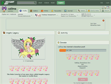 Tablet Screenshot of callima.deviantart.com