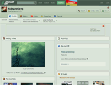 Tablet Screenshot of hideandsleep.deviantart.com