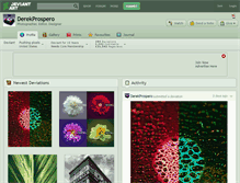 Tablet Screenshot of derekprospero.deviantart.com