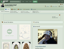 Tablet Screenshot of juujunidatenwolf.deviantart.com