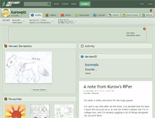 Tablet Screenshot of kurowplz.deviantart.com