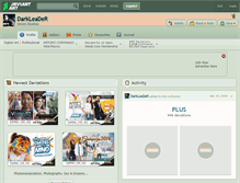 Tablet Screenshot of darkleader.deviantart.com