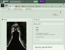 Tablet Screenshot of milk.deviantart.com