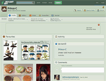 Tablet Screenshot of prince-c.deviantart.com
