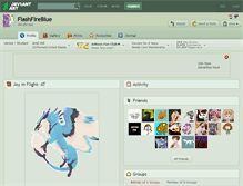 Tablet Screenshot of flashfireblue.deviantart.com