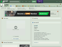 Tablet Screenshot of lynfall.deviantart.com