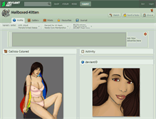 Tablet Screenshot of mailboxed-kitten.deviantart.com