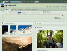 Tablet Screenshot of mark-flammable.deviantart.com