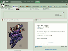 Tablet Screenshot of marto.deviantart.com