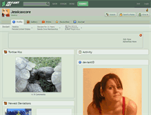 Tablet Screenshot of jessicaxcore.deviantart.com